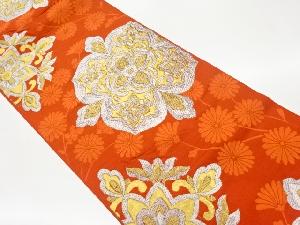 リサイクル　華紋に菊模様織出し袋帯